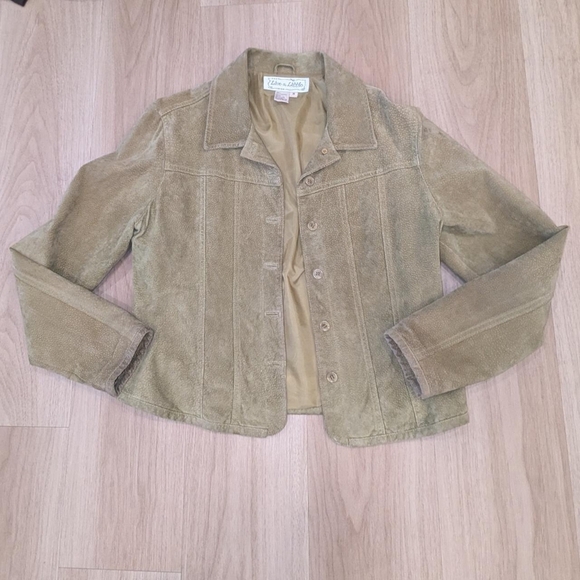 Live a Little Jackets & Blazers - Leather Jacket - Green Live a Little Vintage - Size M